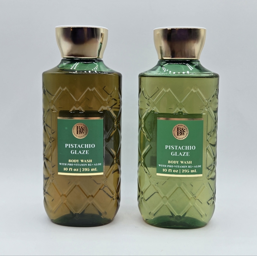 Bath and Body Works Pistachio Glaze Body Wash Bundle Set